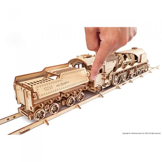 ROKR | Maquette Bois Locomotive Mécanique