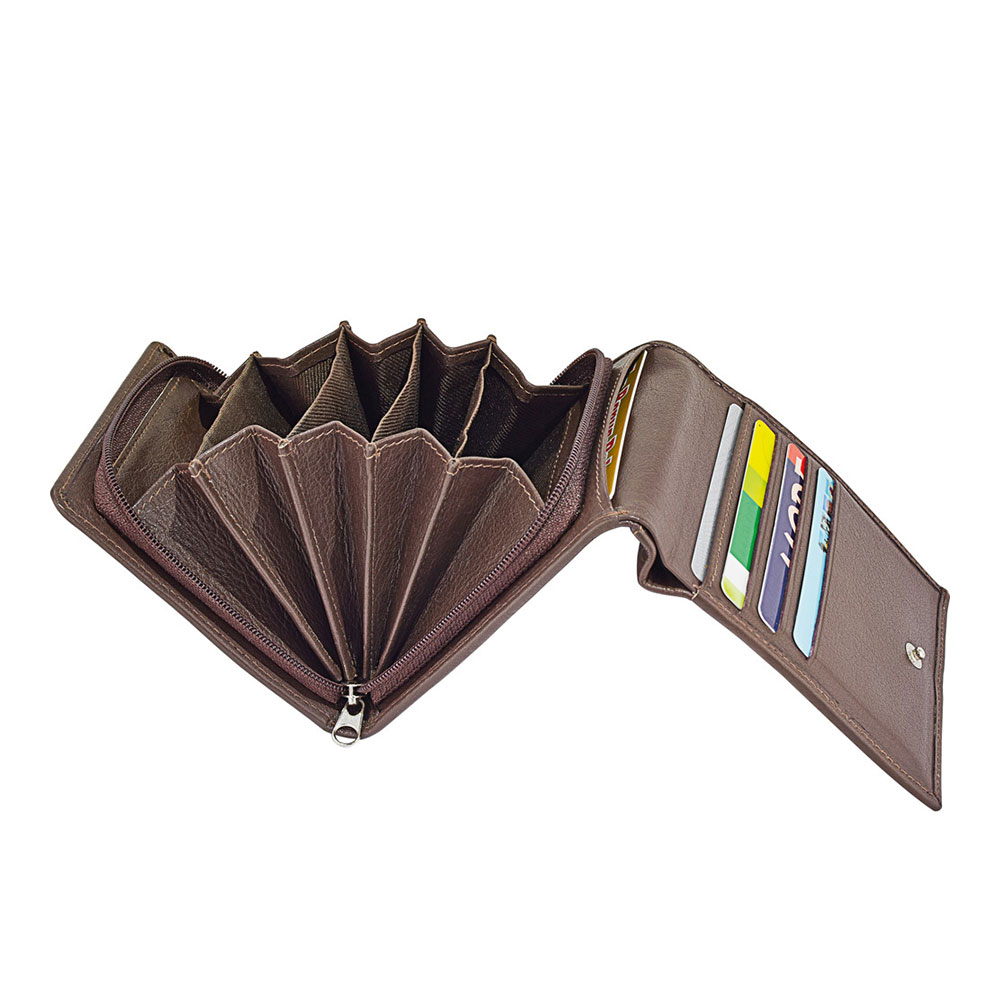 Porte-Monnaie Cuir De Buffle Pour Serveur MJ-Design-Germany Noir - 5 Compartiments Billets + Pièces