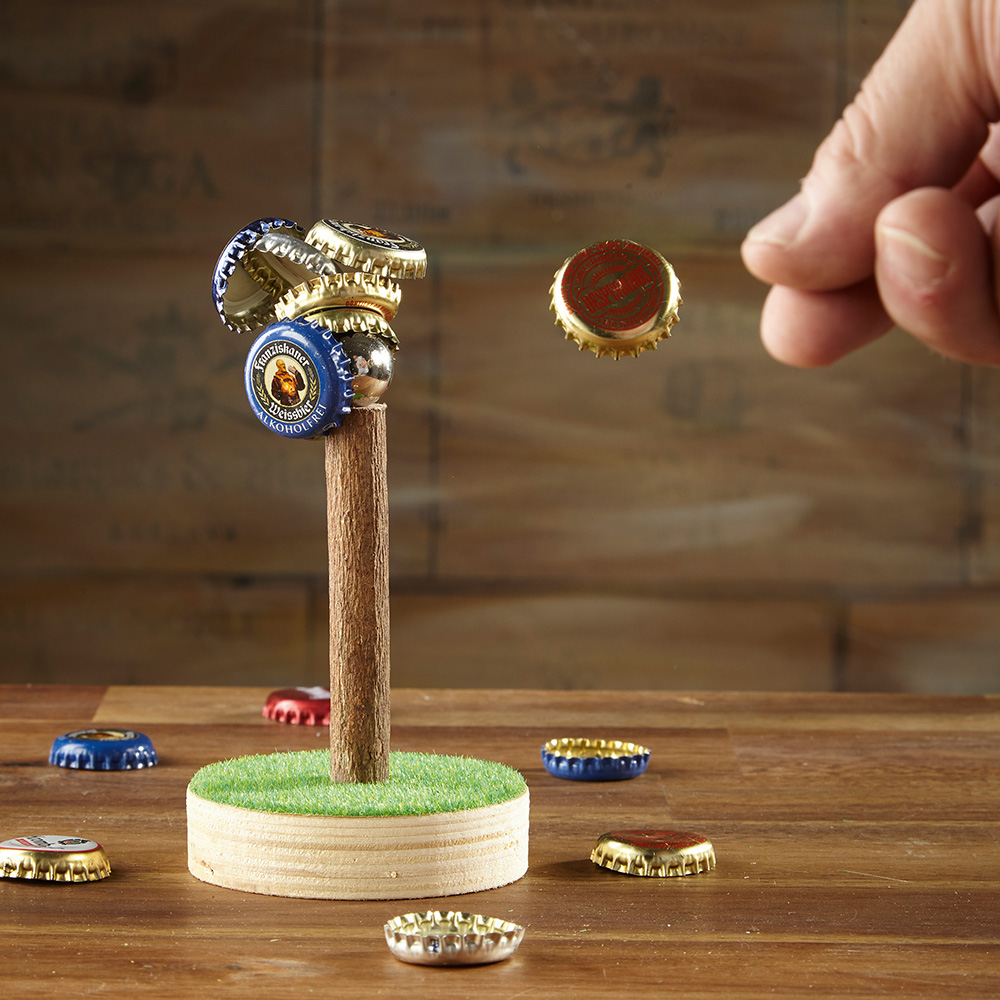 Arbre à Bière Magnétique - Collecteur De Capsules, Jeu De Fête, Hauteur Environ 13,5 Cm, Fait Main - 8