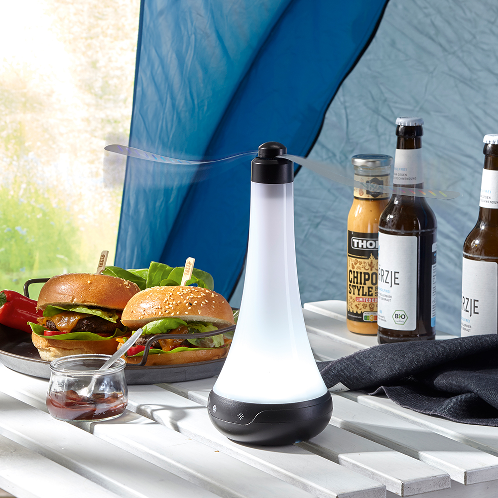 Ventilateur Anti-mouches De Table - Portable, USB, Rechargeable - 3 Pièces - Pour Repas En Extérieur, Barbecues, Pique-niques Et Cuisine