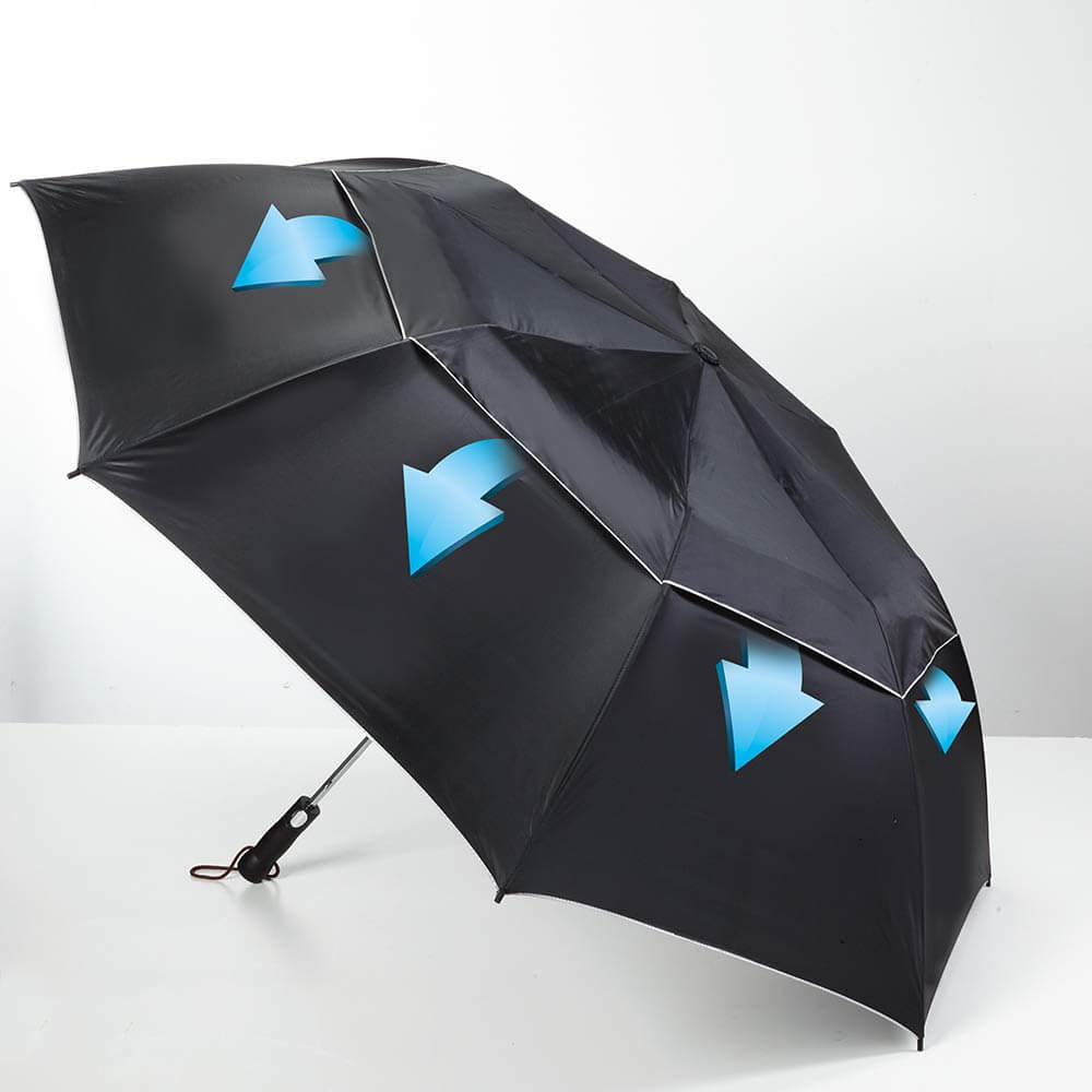 Parapluie Automatique Classique - Diamètre 65 Cm, Toile Imperméable, Armature Renforcée, Ouverture Facile, Dragonne Incluse